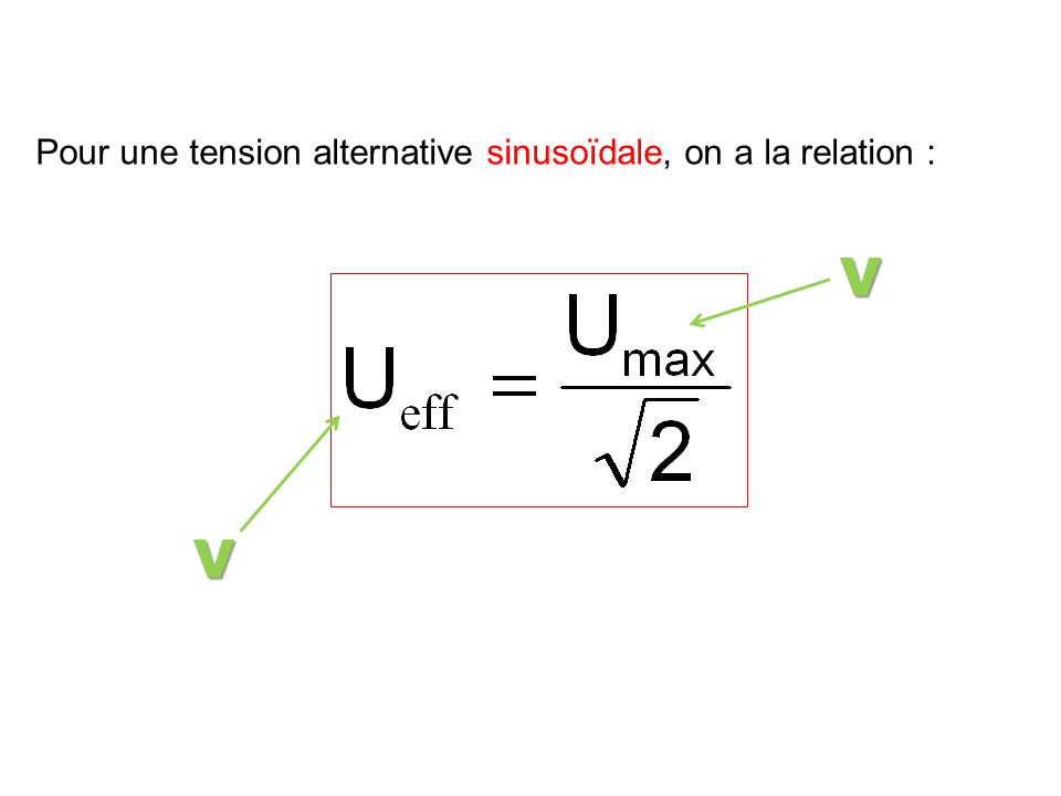 Découvrir 159 imagen formule tension efficace fr thptnganamst edu vn